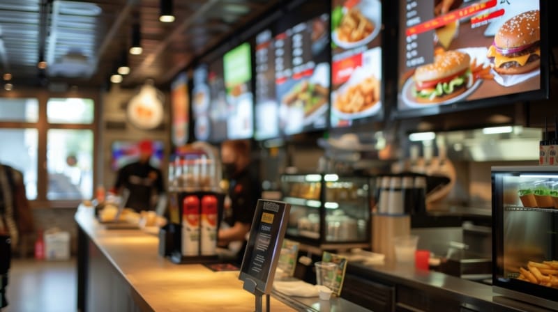 Fast Food Restaurant Counter